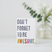 Vergeet niet Geweldige Visitekaartje aan te passen (Staand voorkant)