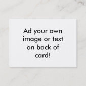 Vergeet niet Geweldige Visitekaartje aan te passen (Achterkant)