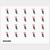 Vergeet niet grappig sticker design te schrijven (Vel)