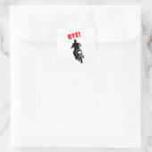 Vergeet niet grappig sticker design te schrijven (Tas)