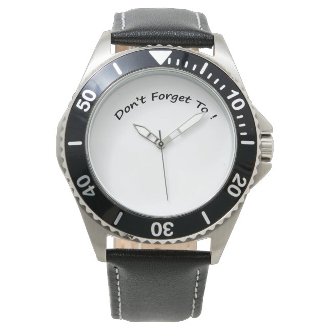 Vergeet niet - Herenhorloges. Horloge (Voorkant)