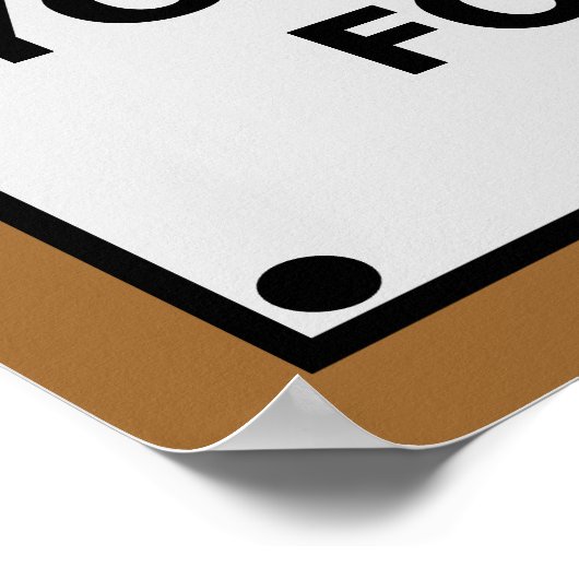 VERGEET NIET: JE BENT HIER VOOR ALTIJD POSTER (Hoek)