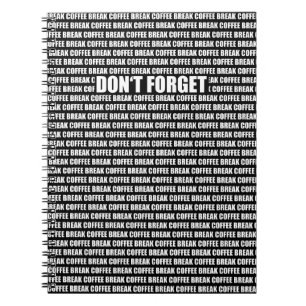 Vergeet niet - koffiepauze notitieboek