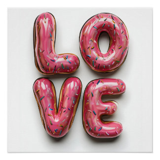 Vergeet niet lief te hebben - Valentijnsdag Keuken Perfect Poster
