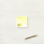 Vergeet niet... met mooie olifant post-it® notes (Op bureau)