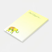 Vergeet niet... met mooie olifant post-it® notes (Schuin)