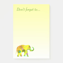Vergeet niet... met mooie olifant post-it® notes