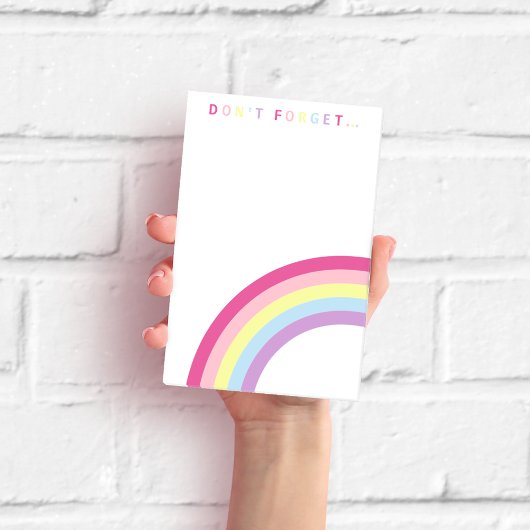 Vergeet niet.. Mooie Regenboog Post-it Notities Post-it® Notes