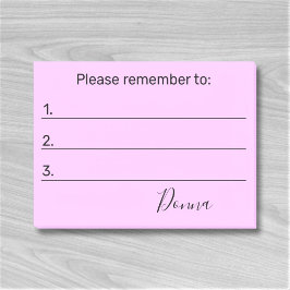 Vergeet niet naar of Jouw tekst Post-it® Notes