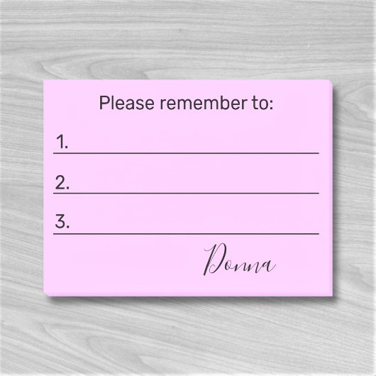 Vergeet niet naar of Jouw tekst Post-it® Notes