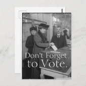 Vergeet niet om Briefkaart te stemmen (Voorkant / Achterkant)