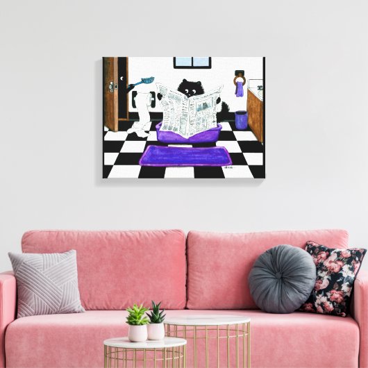 Vergeet niet om Cat Canvas Art van Bihrle te schep (Insitu (Woonkamer))