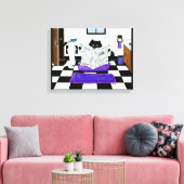 Vergeet niet om Cat Canvas Art van Bihrle te schep Afdruk (Insitu (Woonkamer))