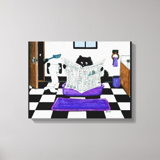 Vergeet niet om Cat Canvas Art van Bihrle te schep Afdruk (Voorkant)