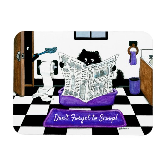 Vergeet niet om Cat Magnet te pakken van Bihrle Magneet (Horizontaal)