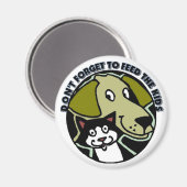 Vergeet niet om de kinderen te voeden magneet (Voorkant / Achterkant)