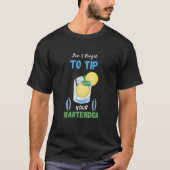 Vergeet niet om de lemon Cocktail Bartender Bar W  T-shirt (Voorkant)