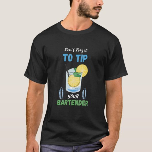 Vergeet niet om de lemon Cocktail Bartender Bar W  T-shirt (Voorkant)