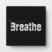 Vergeet niet om... de Plaque te verbreken Fotoplaat (Voorkant)