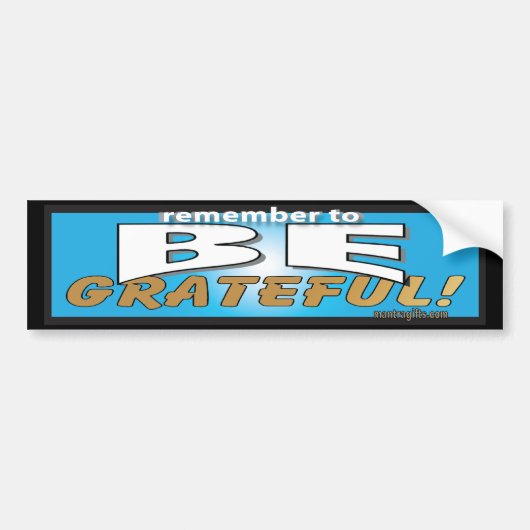 Vergeet niet om een goede Bumpersticker te zijn (Voorkant)