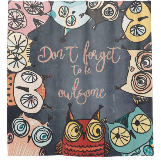 Vergeet niet om een losbandig te zijn douchegordijn (Voorkant)