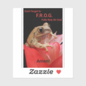 Vergeet niet om F.R.O.G. volledig te vertrouwen op Sticker (Vel)