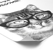 Vergeet niet om geweldig citaat kat poster (Hoek)