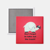 Vergeet niet om het afval uit te pakken magneet (Voorkant / Achterkant)