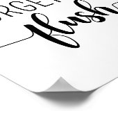 Vergeet niet om het Poster van het badkamer te spo (Hoek)