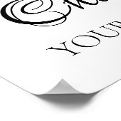 Vergeet niet om je droom Afstuderen donut achterna Poster (Hoek)