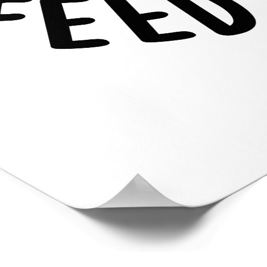 Vergeet niet om je hersenen te voeden Grappige ana Poster (Hoek)