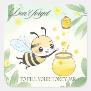 Vergeet niet om je Honey Jar Sticker te vullen