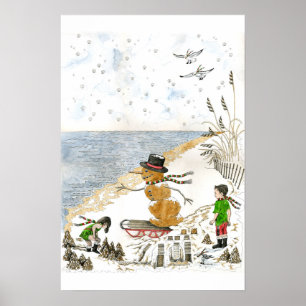 Vergeet niet om je laarzen te Draag! Poster afdruk