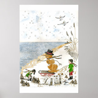 Vergeet niet om je laarzen te Draag! Poster afdruk