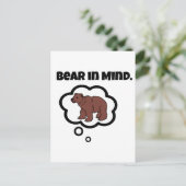 Vergeet niet om te Beren in Mind Funny Pun Cartoon Briefkaart (Staand voorkant)
