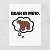 Vergeet niet om te Beren in Mind Funny Pun Cartoon Briefkaart (Voorkant)