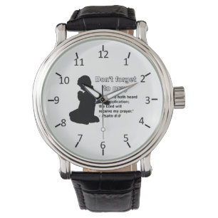Vergeet niet om te bidden horloge