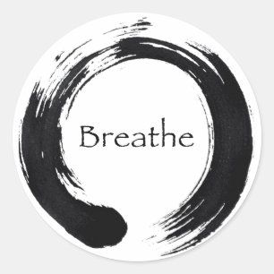 Vergeet niet om te Breathe! Ronde Sticker