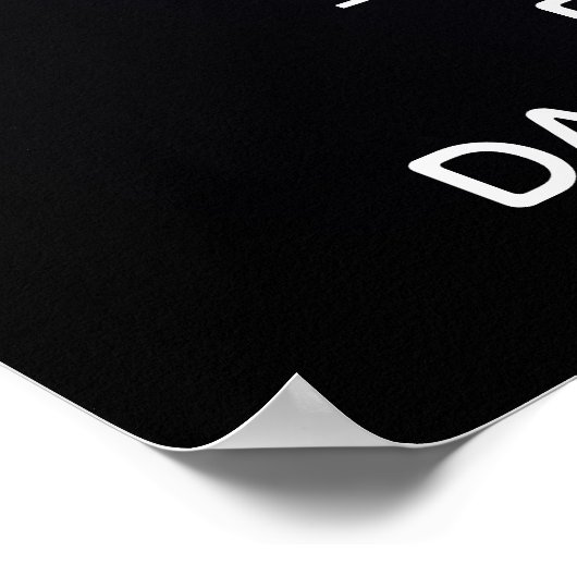 Vergeet niet om te dansen in het Moonlight Black R Poster (Hoek)