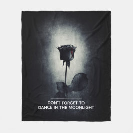 Vergeet niet om te dansen in het Moonlight Fleece Deken