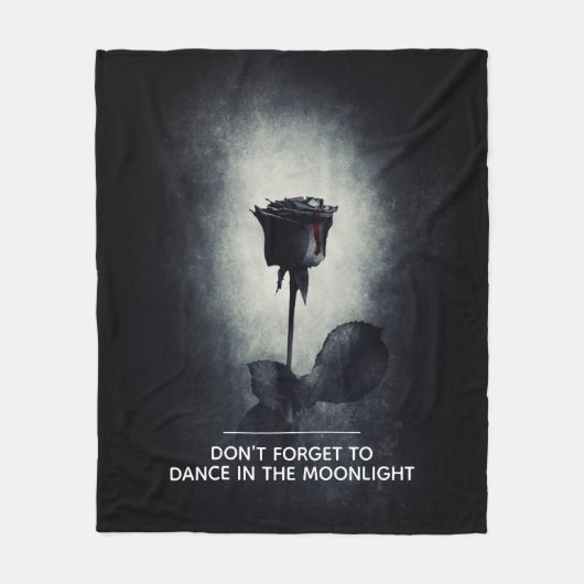 Vergeet niet om te dansen in het Moonlight Fleece Deken (Voorkant)