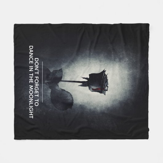 Vergeet niet om te dansen in het Moonlight Fleece Deken (Voorkant (Horizontaal))