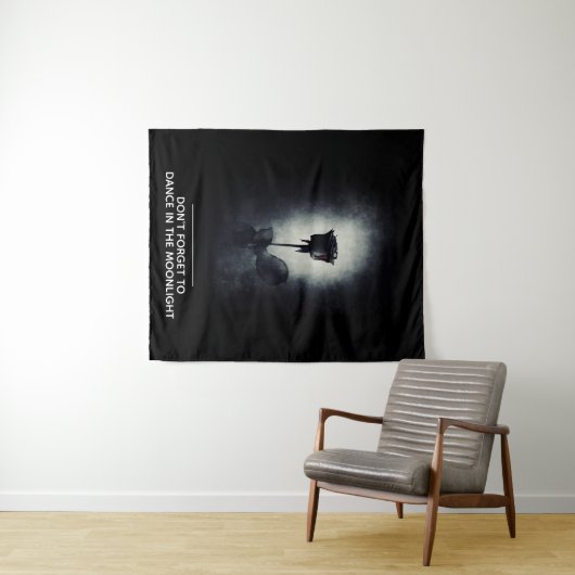 Vergeet niet om te dansen in het Moonlight Wandkleed (In Situ (horizontaal))