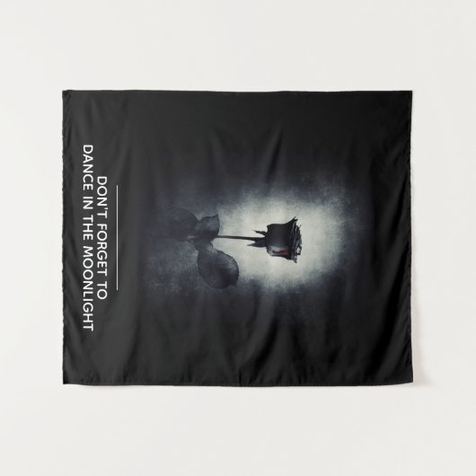 Vergeet niet om te dansen in het Moonlight Wandkleed (Voorkant (horizontaal))