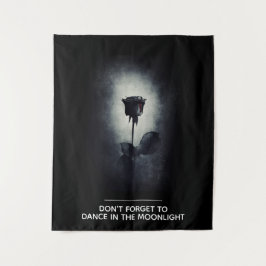 Vergeet niet om te dansen in het Moonlight Wandkleed
