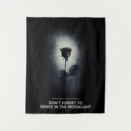 Vergeet niet om te dansen in het Moonlight Wandkleed (Voorkant)