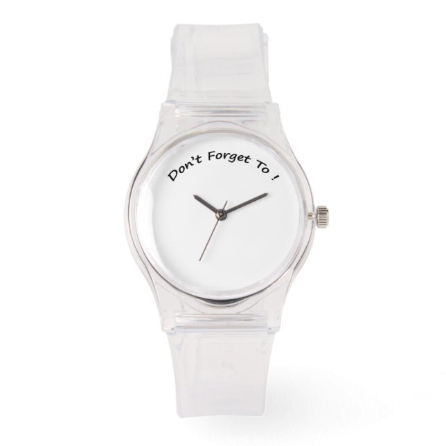 Vergeet niet om te kijken naar dames horloge (Voorkant)