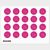 Vergeet niet om te lachen roze Sticker (Vel)