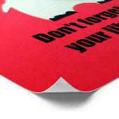 Vergeet niet om uw bibliotheekboeken terug te geve poster (Hoek)