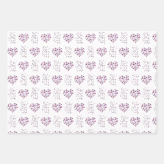 Vergeet niet om vandaag van jezelf te houden met h inpakpapier vel (Voorkant 2)